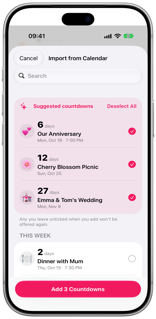 Let Apple Intelligence Find What You're Counting Down To ✨
